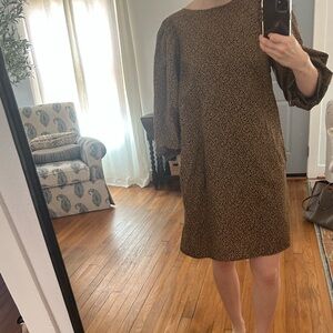 A New Day Black and Gold Print Dress